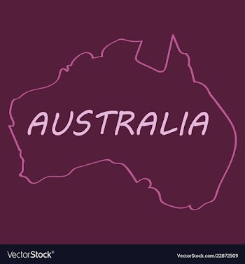 Map of australia vector image