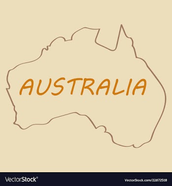 Map of australia vector image