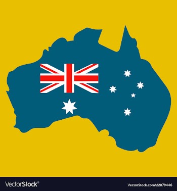 Map of australia vector image