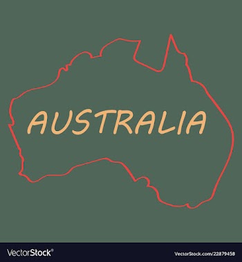 Map of australia vector image