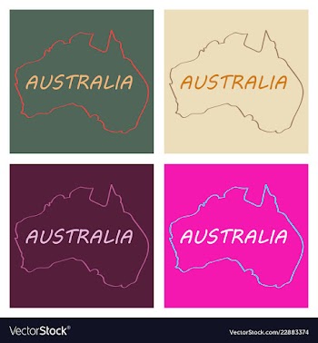 Map of australia vector image