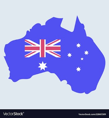 Map of australia vector image