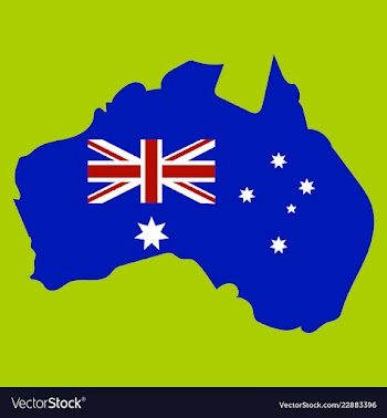 Map of australia vector image