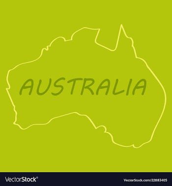 Map of australia vector image