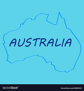 Map of australia vector image