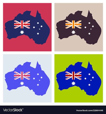 Map of australia vector image