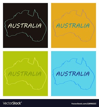 Map of australia vector image
