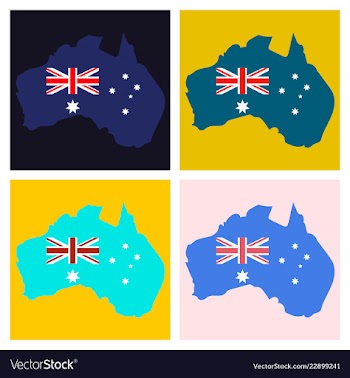 Map of australia vector image