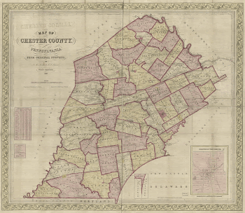 Map of Chester County, Pennsylvania | Free Photo - rawpixel