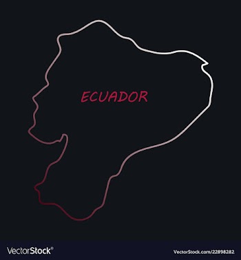 Map of ecuador with regions and flags of provinces vector image
