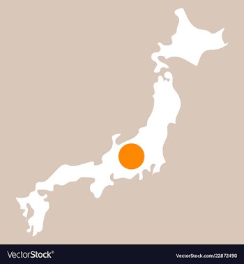 Map of japan in high resolution detailed vector image