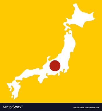 Map of japan in high resolution detailed vector image