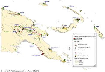 Map of Papua New Guinea's Road Network | Download Scientific Diagram