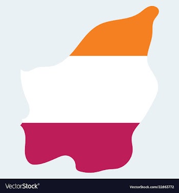 Map of san marino with flag isolated flag and map vector image