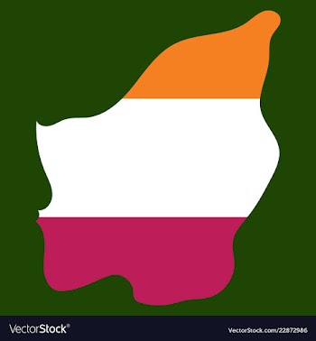 Map of san marino with flag isolated flag and map vector image