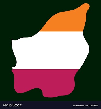 Map of san marino with flag isolated flag and map vector image