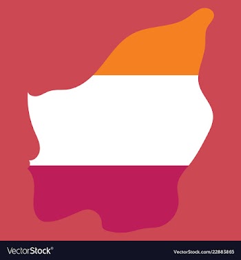Map of san marino with flag isolated flag and map vector image