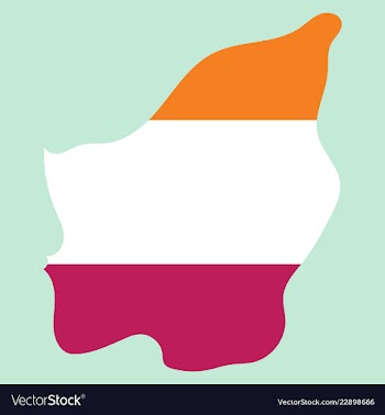 Map of san marino with flag isolated flag and map vector image