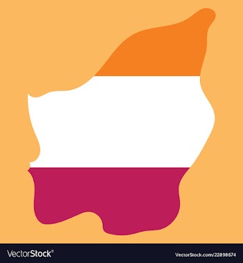 Map of san marino with flag isolated flag and map vector image
