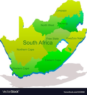Map of South africa vector image