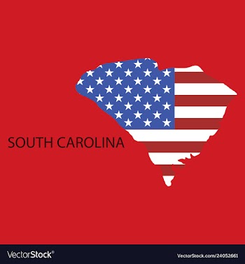 Map of south carolina usa travel and attractions vector image