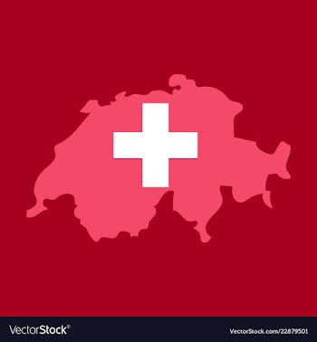 Map of switzerland vector image