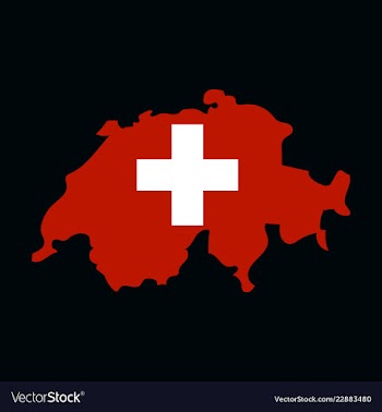 Map of switzerland vector image