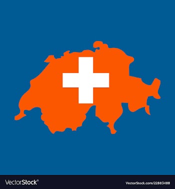 Map of switzerland vector image