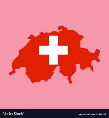 Map of switzerland vector image