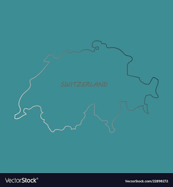 Map of switzerland vector image