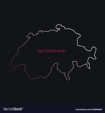 Map of switzerland vector image