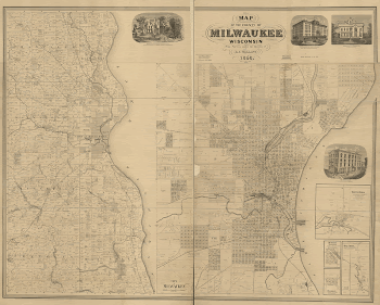 Map of the county of Milwaukee, | Free Photo - rawpixel