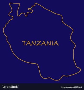 Map of the flag of the tanzania vector image