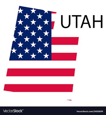Map of utah vector image