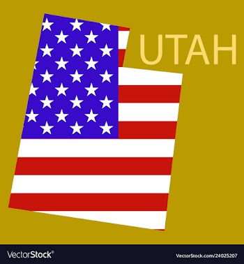 Map of utah vector image