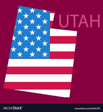 Map of utah vector image