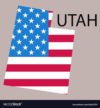 Map of utah vector image