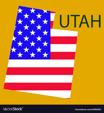 Map of utah vector image