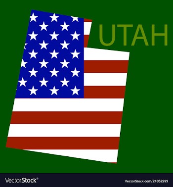 Map of utah vector image