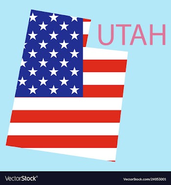 Map of utah vector image
