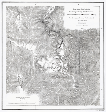 Map of Yellowstone National Park | Free Photo - rawpixel