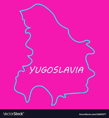 Map of yugoslavia vector image