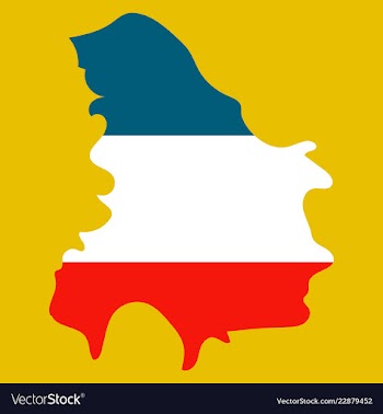 Map of yugoslavia vector image