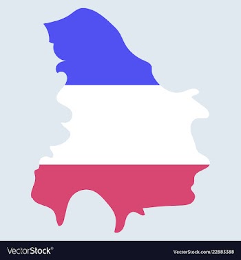 Map of yugoslavia vector image
