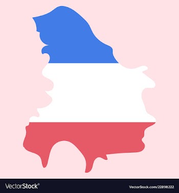 Map of yugoslavia vector image