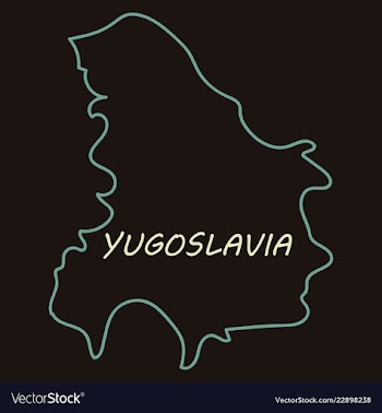 Map of yugoslavia vector image