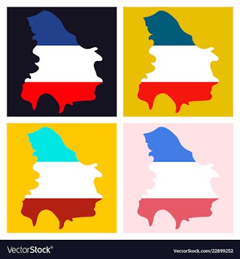 Map of yugoslavia vector image