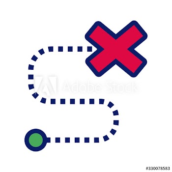 map route line and fill style icon
