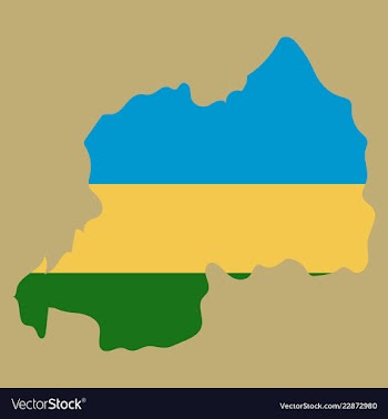 Map-rwanda country vector image