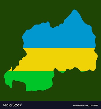 Map-rwanda country vector image